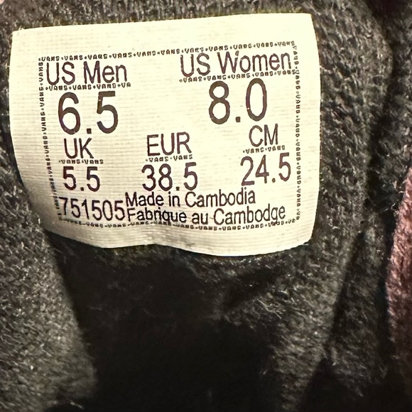 Vans Old Skool Maroon Suede/Canvas Sneakers, Size 8 Women’s/6.5 Men’s - Picture 10 of 10